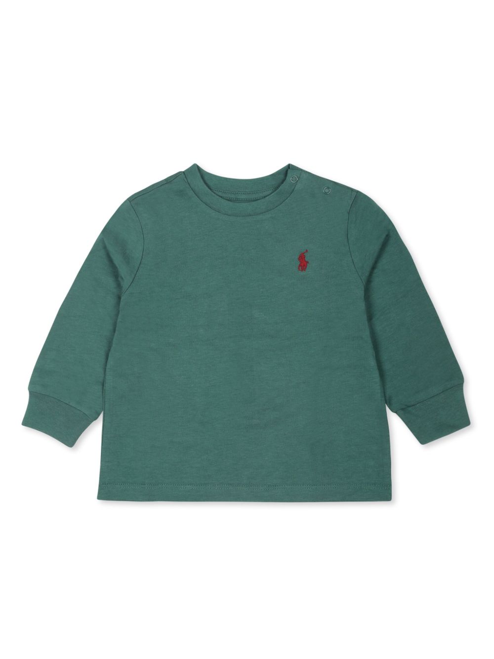 POLO RALPH LAUREN KIDS logo刺绣卫衣 - 绿色