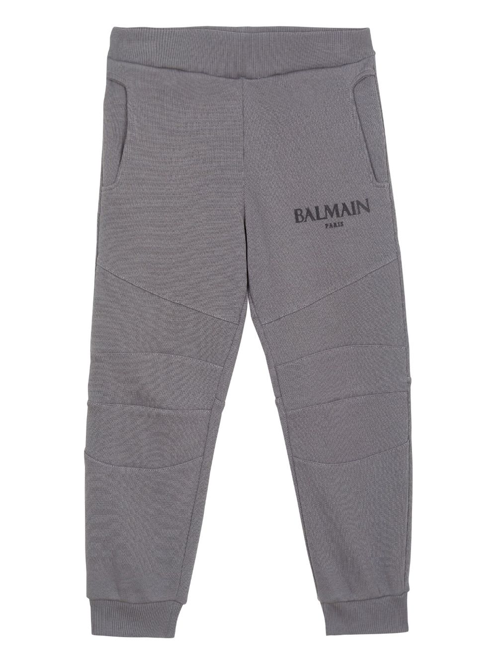 Balmain Kids logo印花运动裤 - 灰色