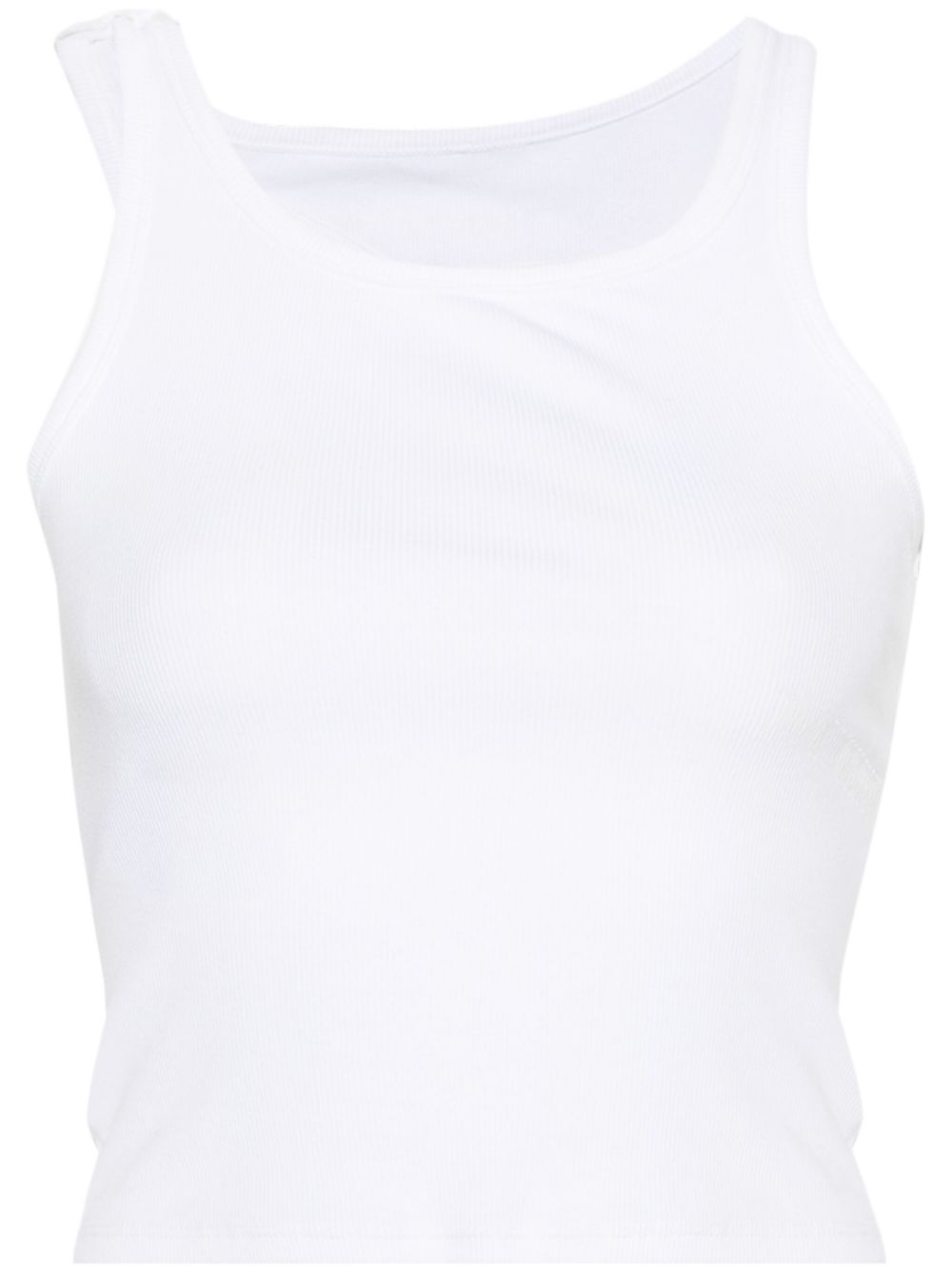 MM6 Maison Margiela 罗纹短款坦克背心 - 白色