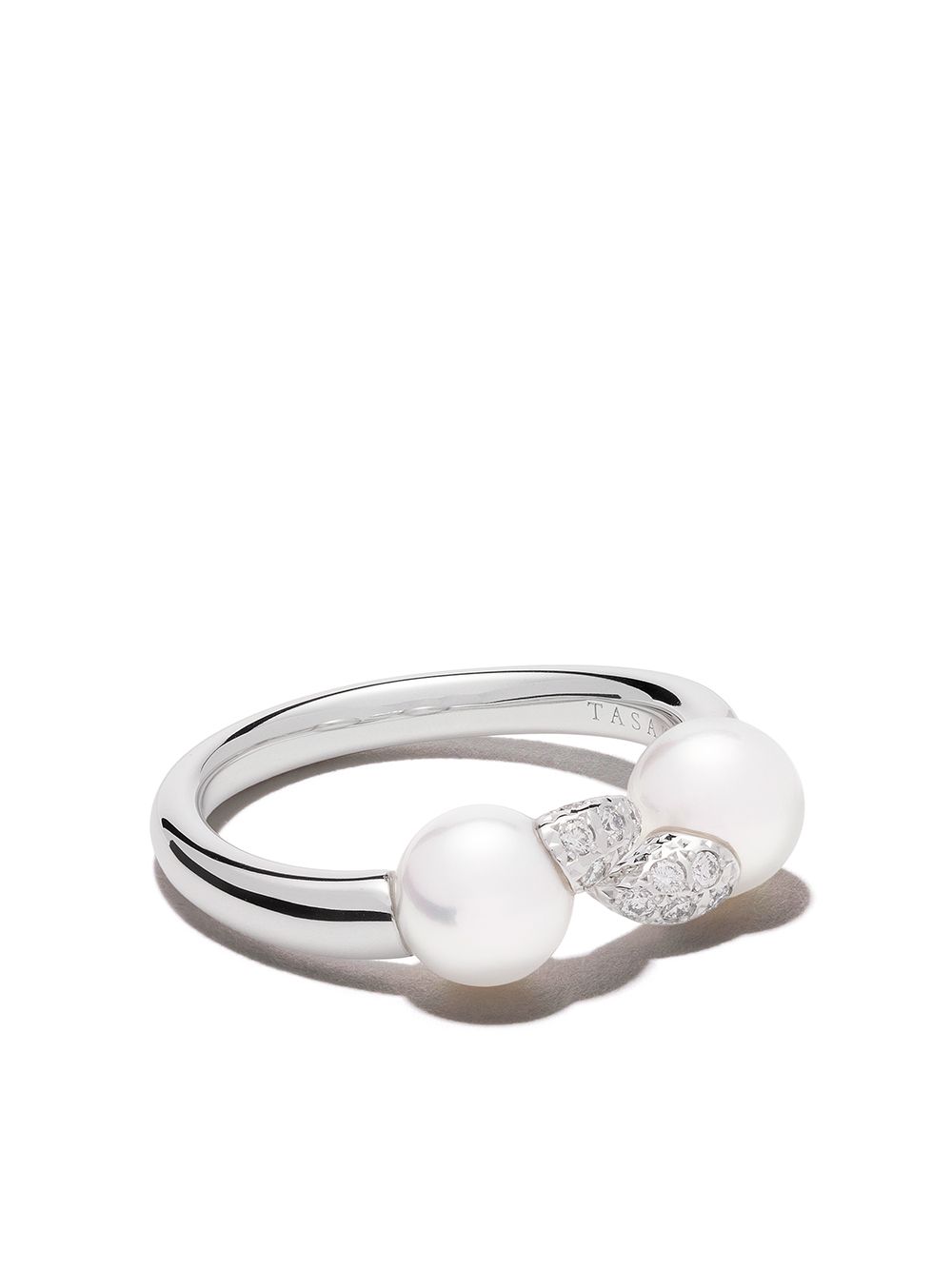 TASAKI Danger Fang 18K白金钻石戒指 - 银色