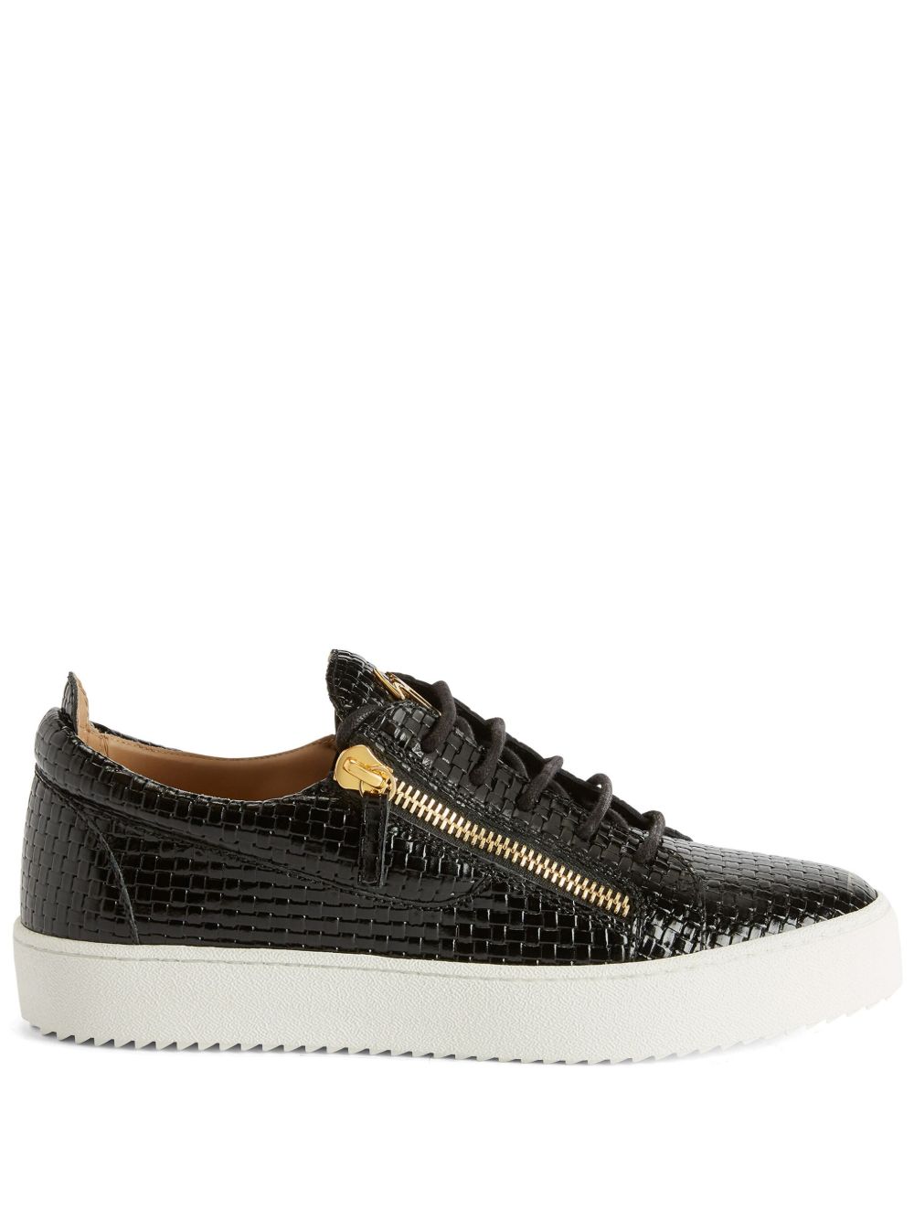 Giuseppe Zanotti Frankie 漆皮运动鞋 - 黑色