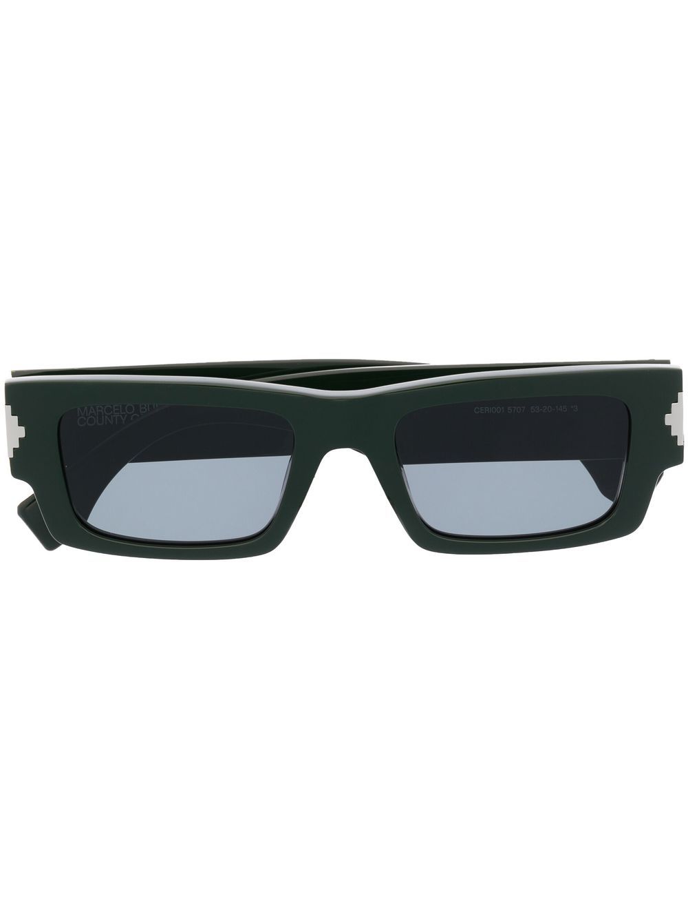 Marcelo Burlon County of Milan Eyewear Alerce 方框太阳眼镜 - 绿色