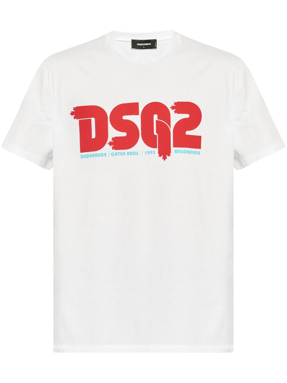 DSQUARED2 logo印花T恤 - 白色