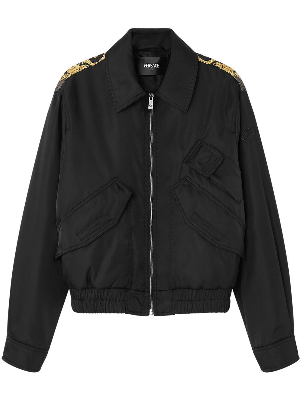 Versace La Coupe des Dieux 飞行员夹克 - 黑色