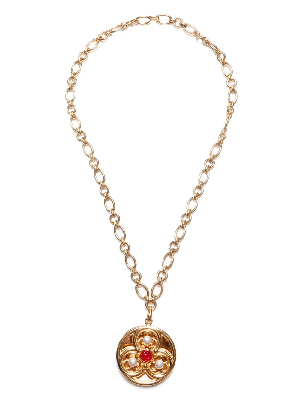 CHANEL Pre-Owned Medallion 项链（2000年典藏款） - 金色