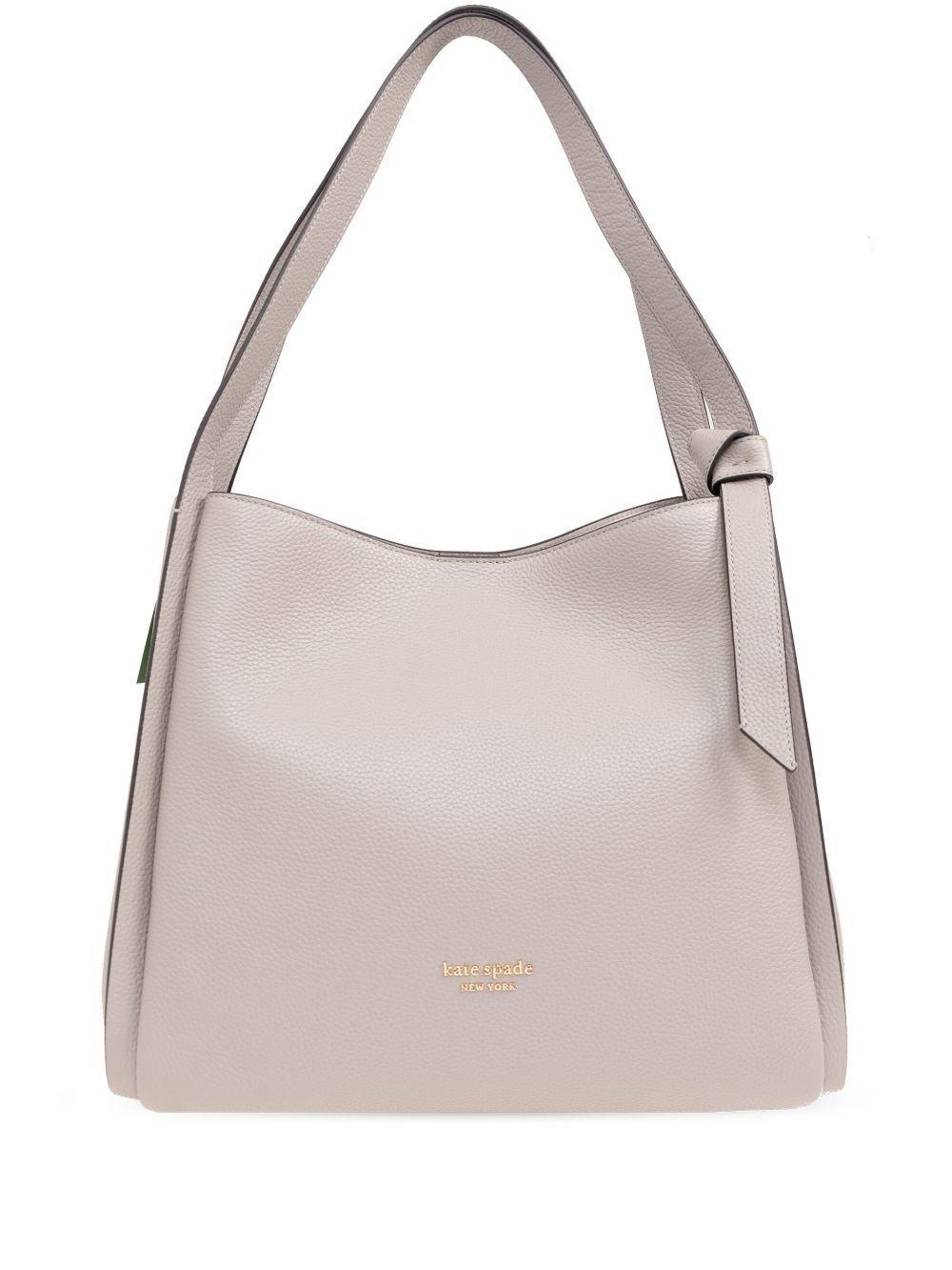 Kate Spade Knott 皮质大号单肩包 - 中性色