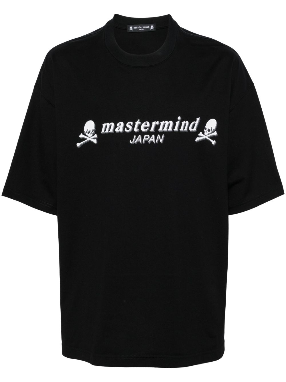 Mastermind Japan 立体骷髅头印花棉T恤 - 黑色