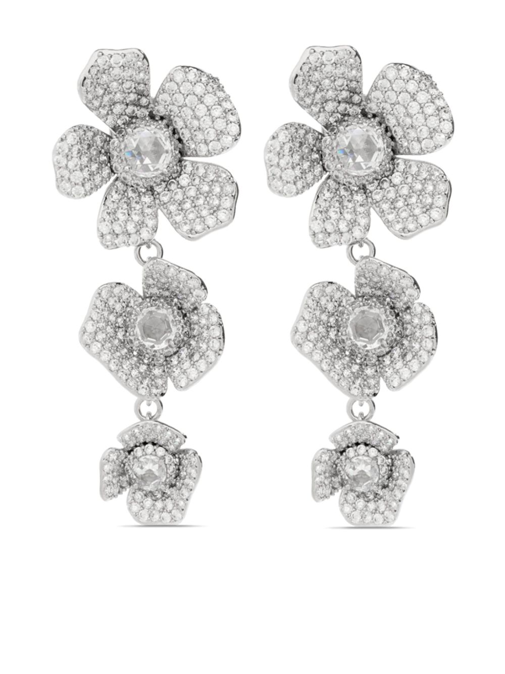 Kate Spade Poppy Power 耳环 - 银色