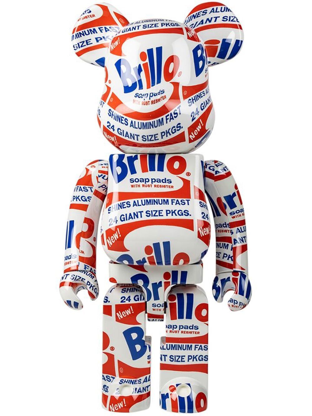 MEDICOM TOY x Andy Warhol Brillo BE@RBRICK 模型玩具 - 白色
