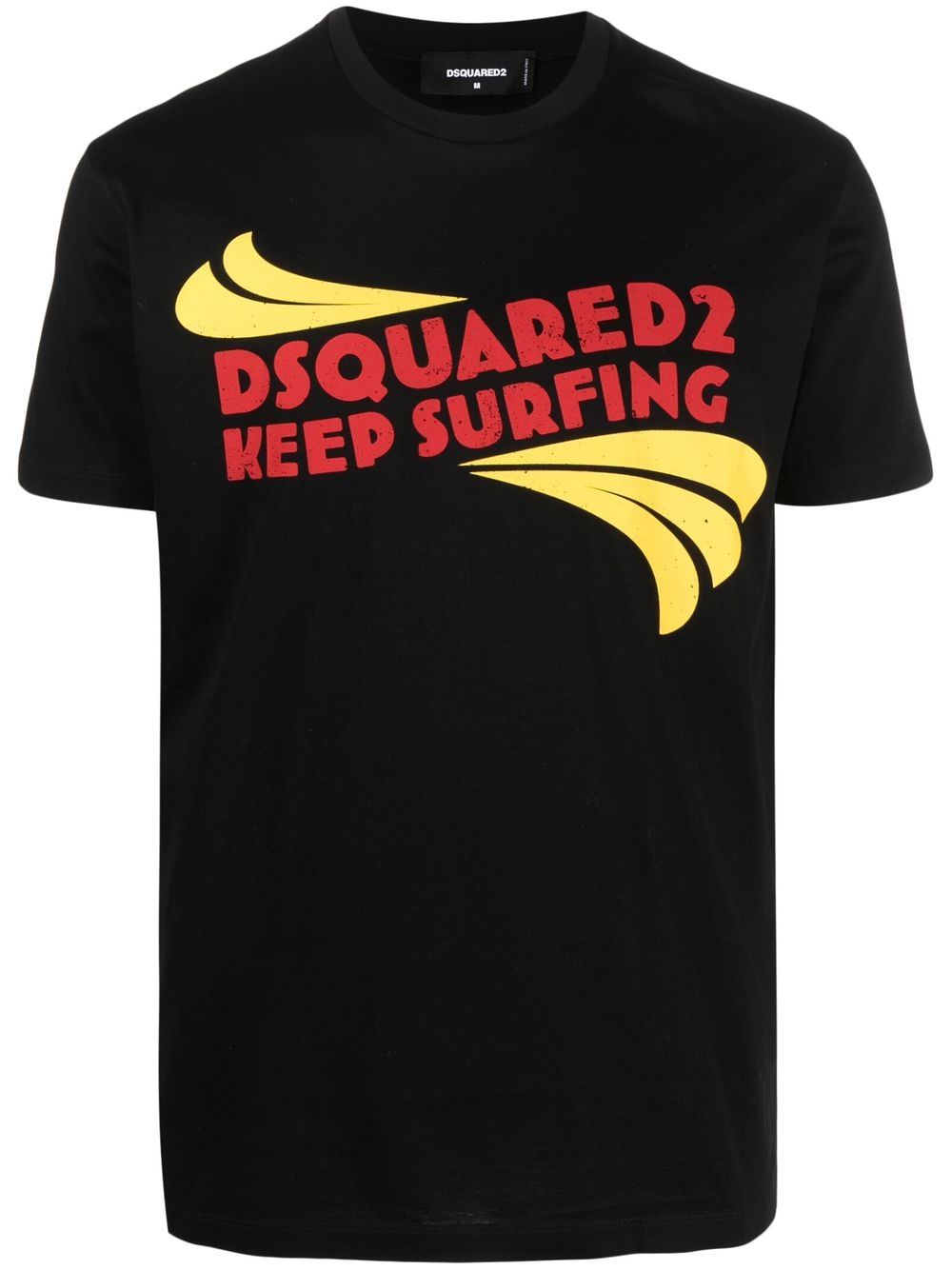 DSQUARED2 logo印花T恤 - 黑色