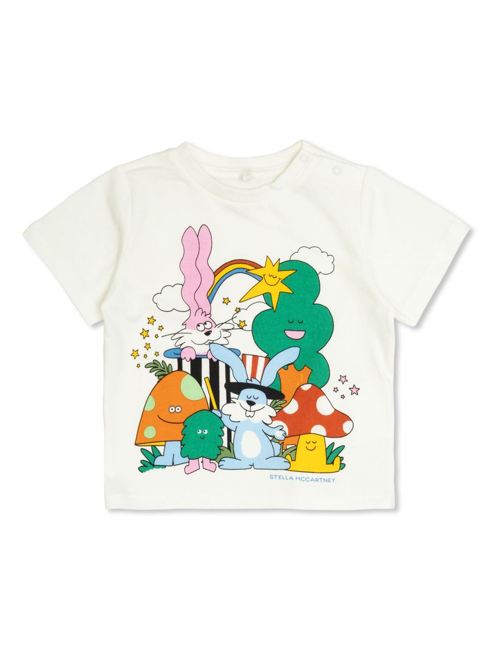 Stella McCartney Kids 图案印花T恤 - 白色