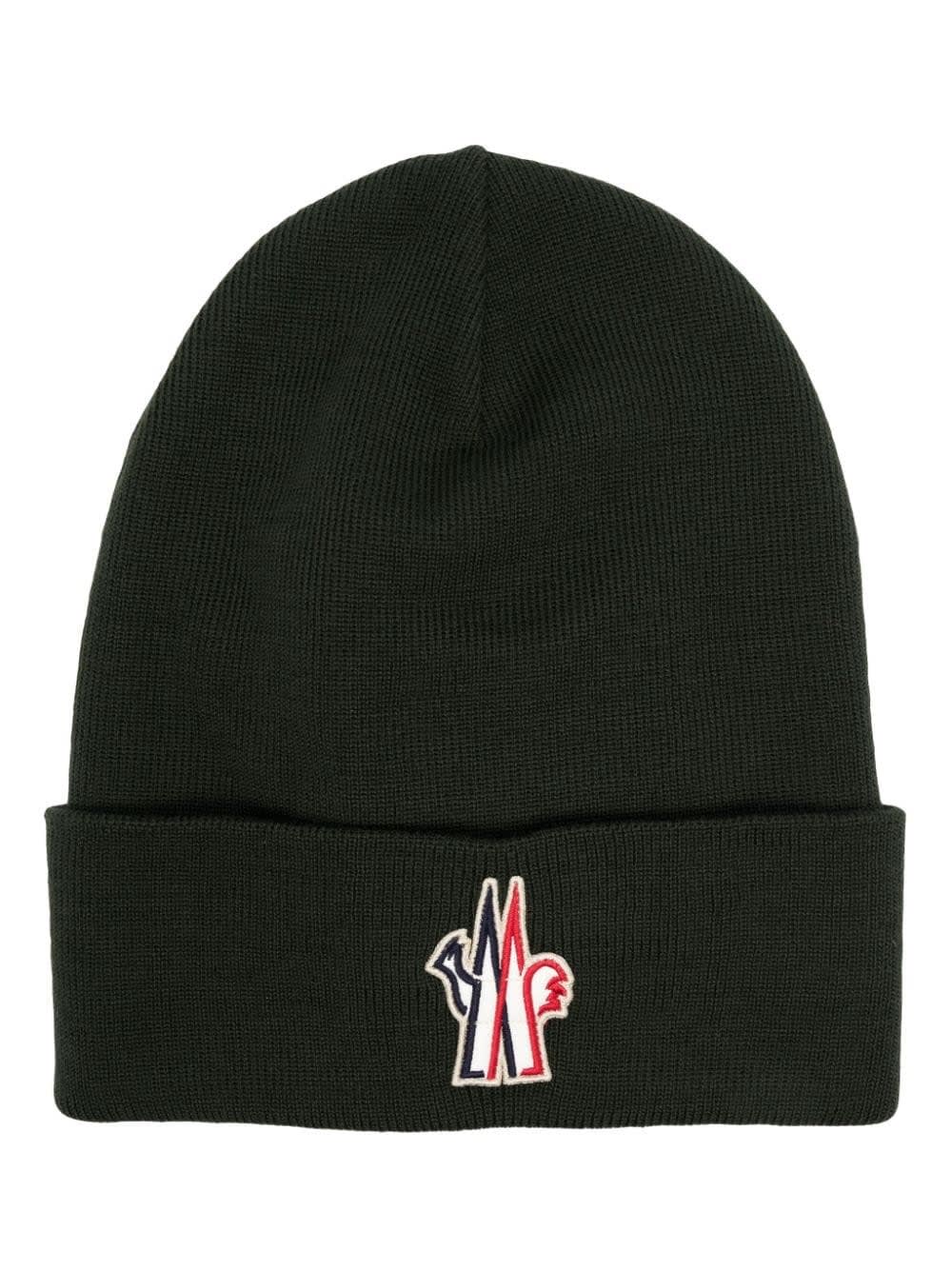 Moncler Grenoble Green Pure Wool Hat