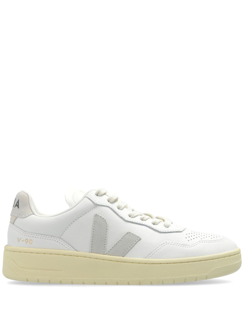 VEJA Campo Chromefree 皮质运动鞋 - 白色