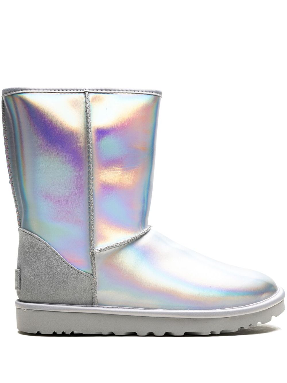 UGG Classic Short Iridescent 靴子 - 银色