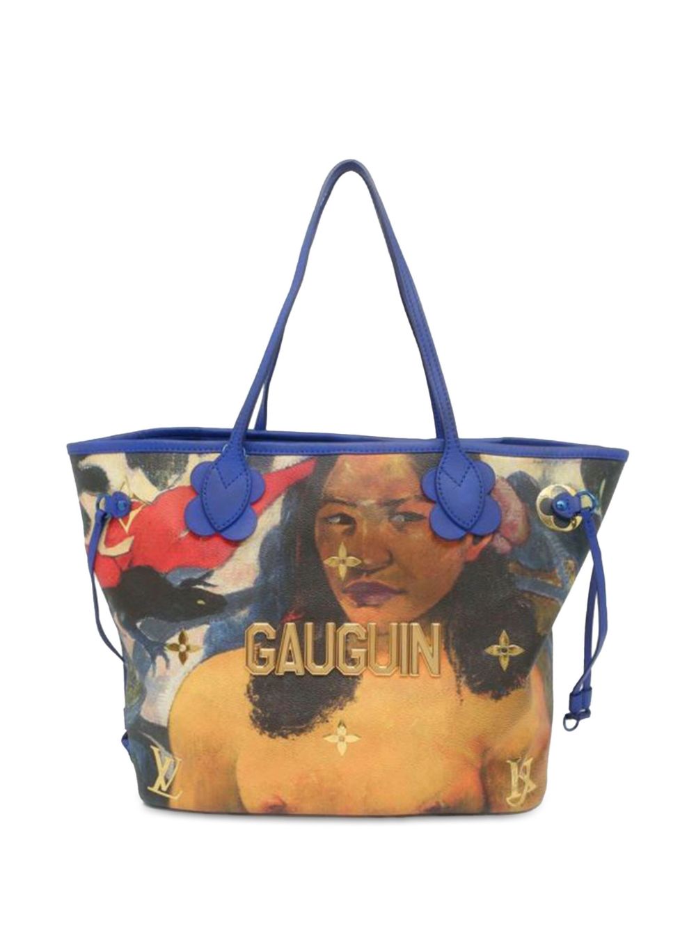Louis Vuitton Pre-Owned Jeff Koons Masters Collection Gauguin Neverfull MM 手提包（2017年典藏款） - 褐色