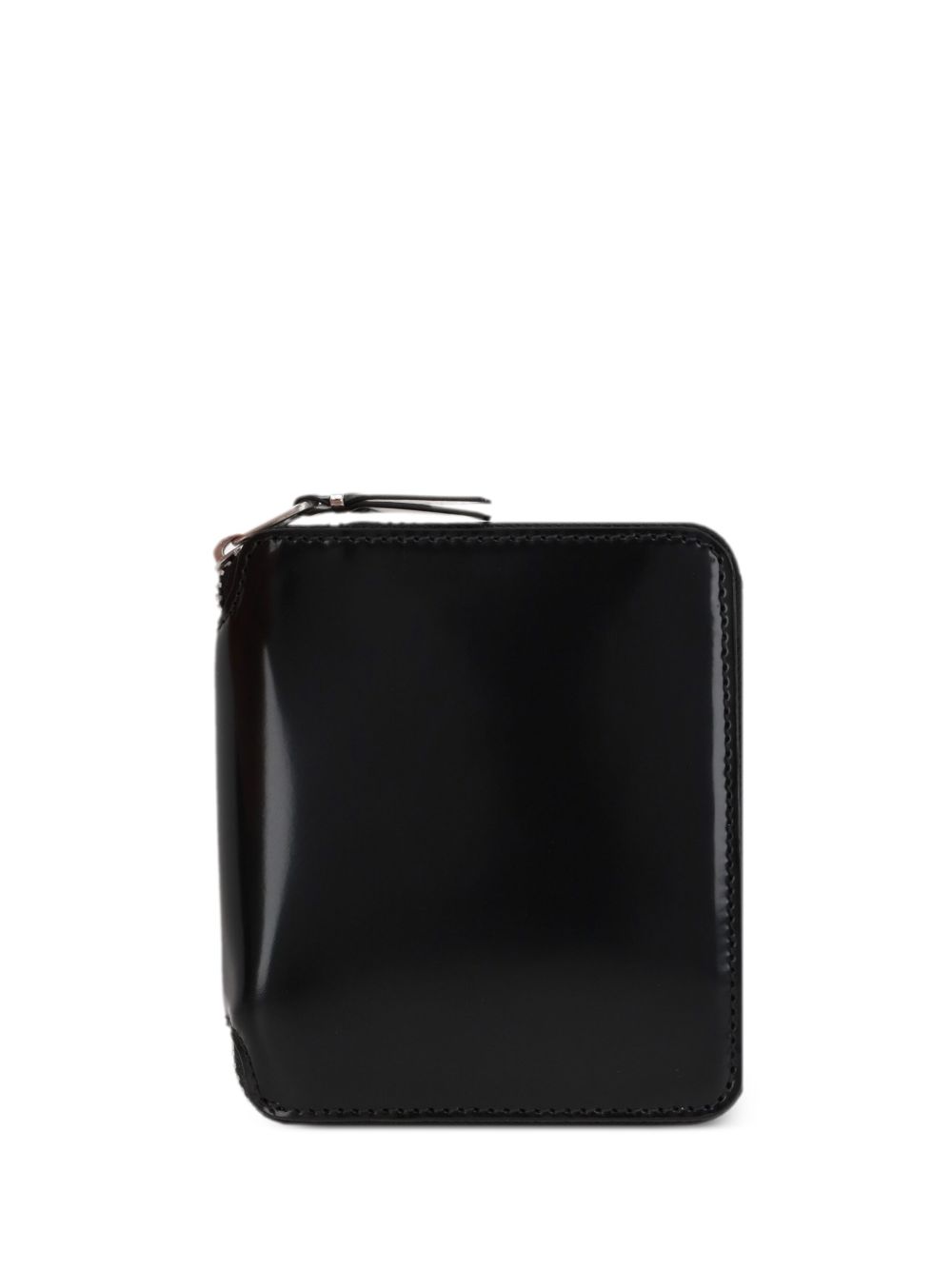 Comme Des Garçons Wallet 环绕式拉链皮质钱包 - 黑色