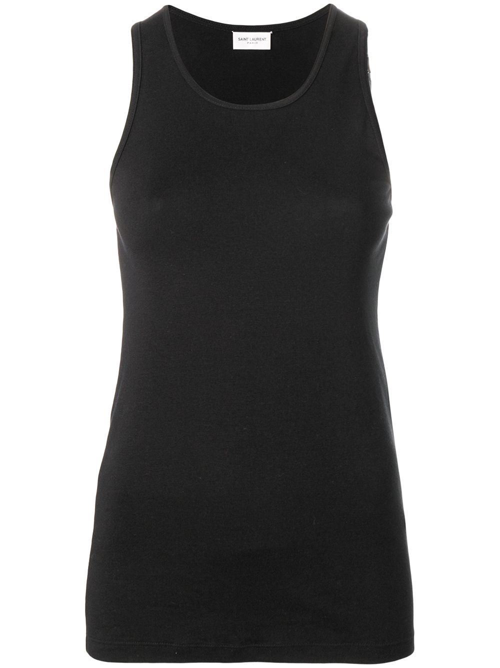 Saint Laurent 合身坦克背心 - 黑色
