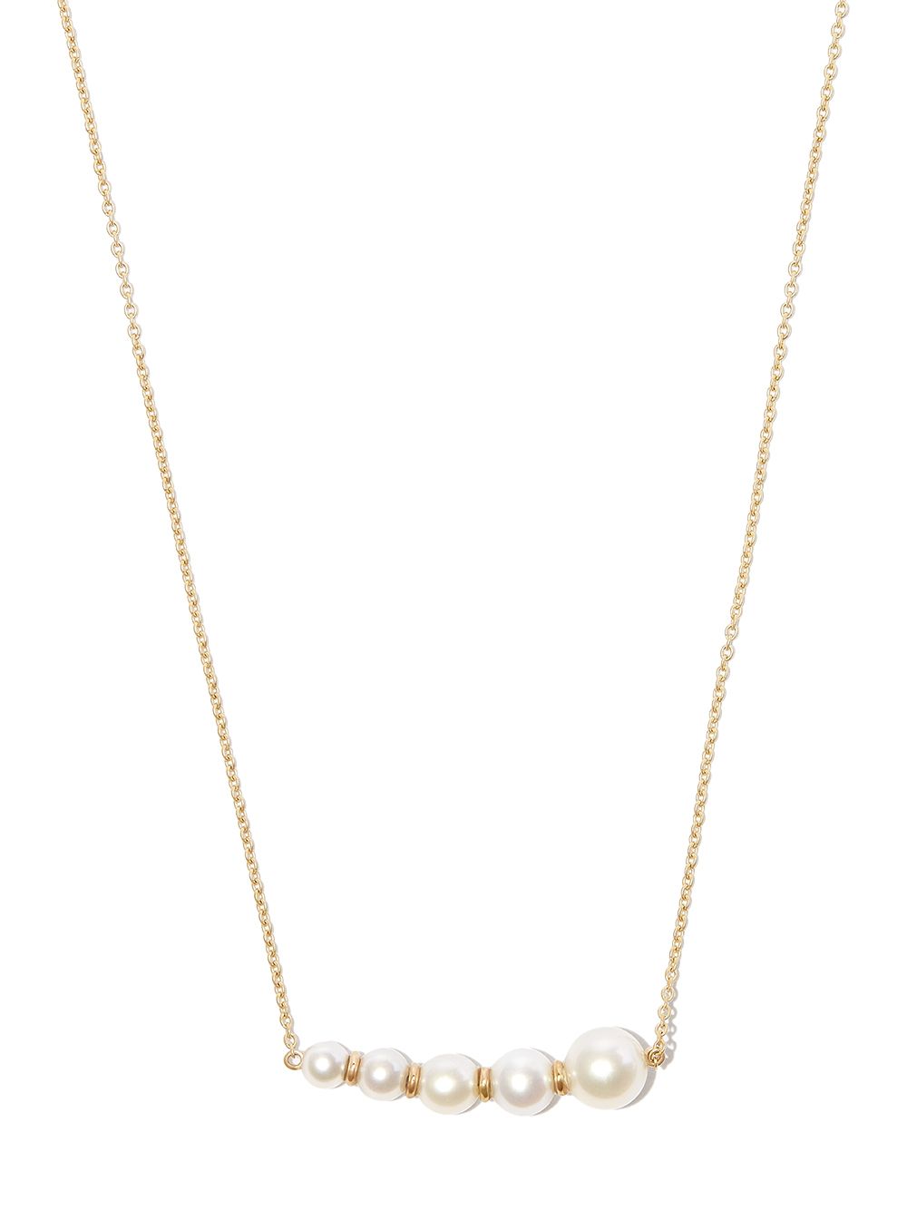 Sophie Bille Brahe Lune Grand 14K黄金珍珠项链 - 金色