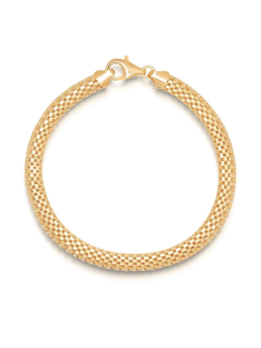 Nialaya Jewelry 编织链式手链 - 金色