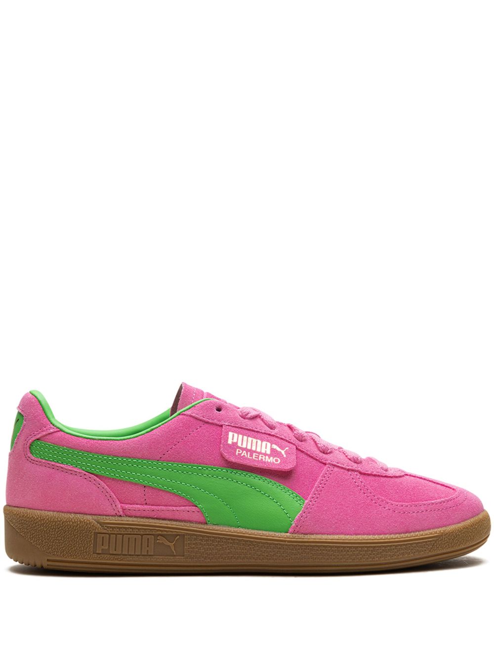 PUMA Palermo 双色绒面皮运动鞋 - 粉色