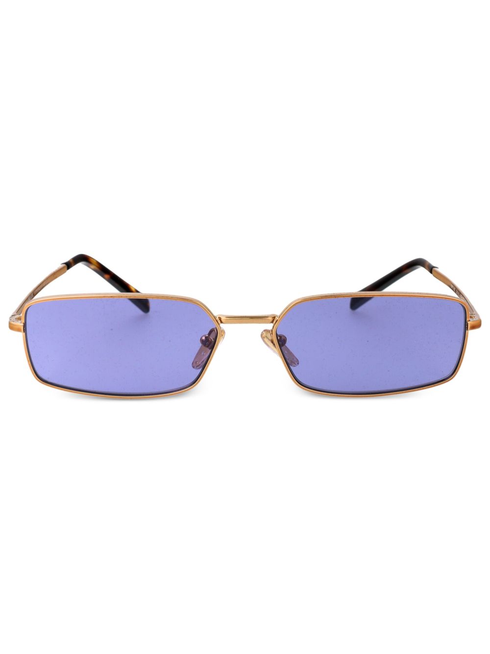 Prada Eyewear 方框太阳眼镜 - 金色