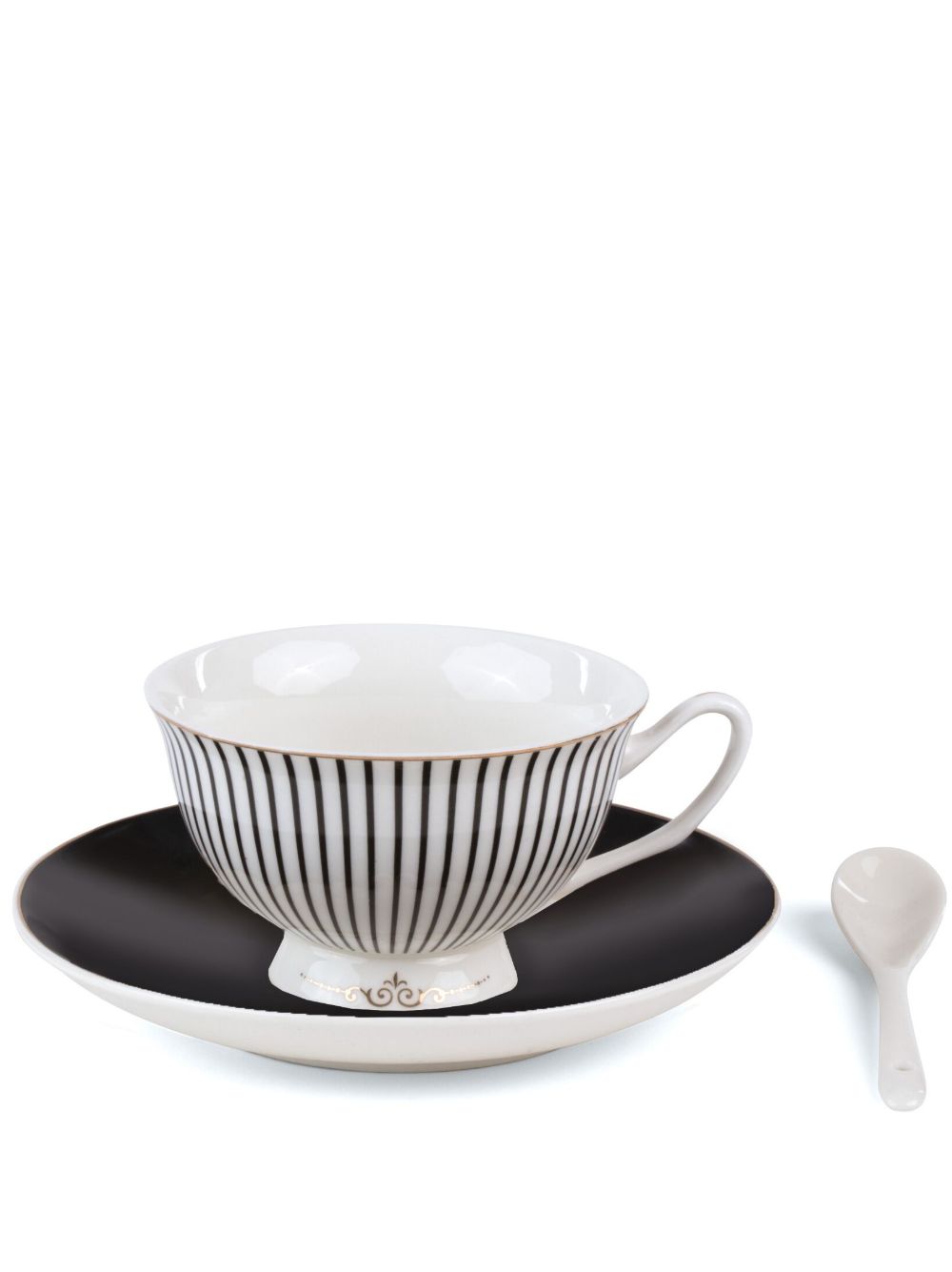 Seletti Tarin 条纹茶杯 - 白色