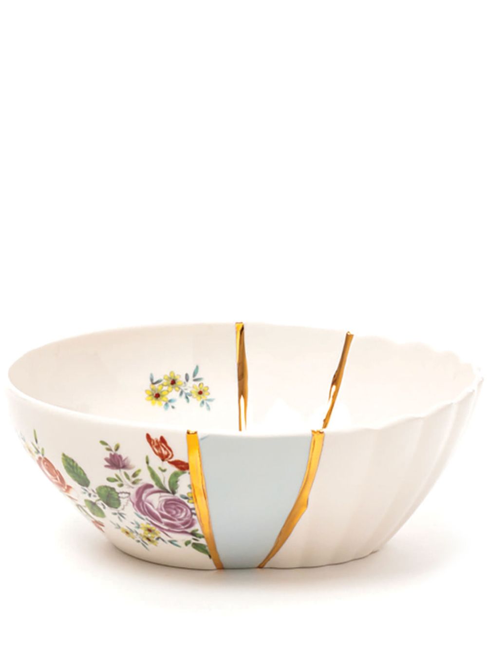 Seletti Kintsugi 沙拉碗（19厘米） - 白色