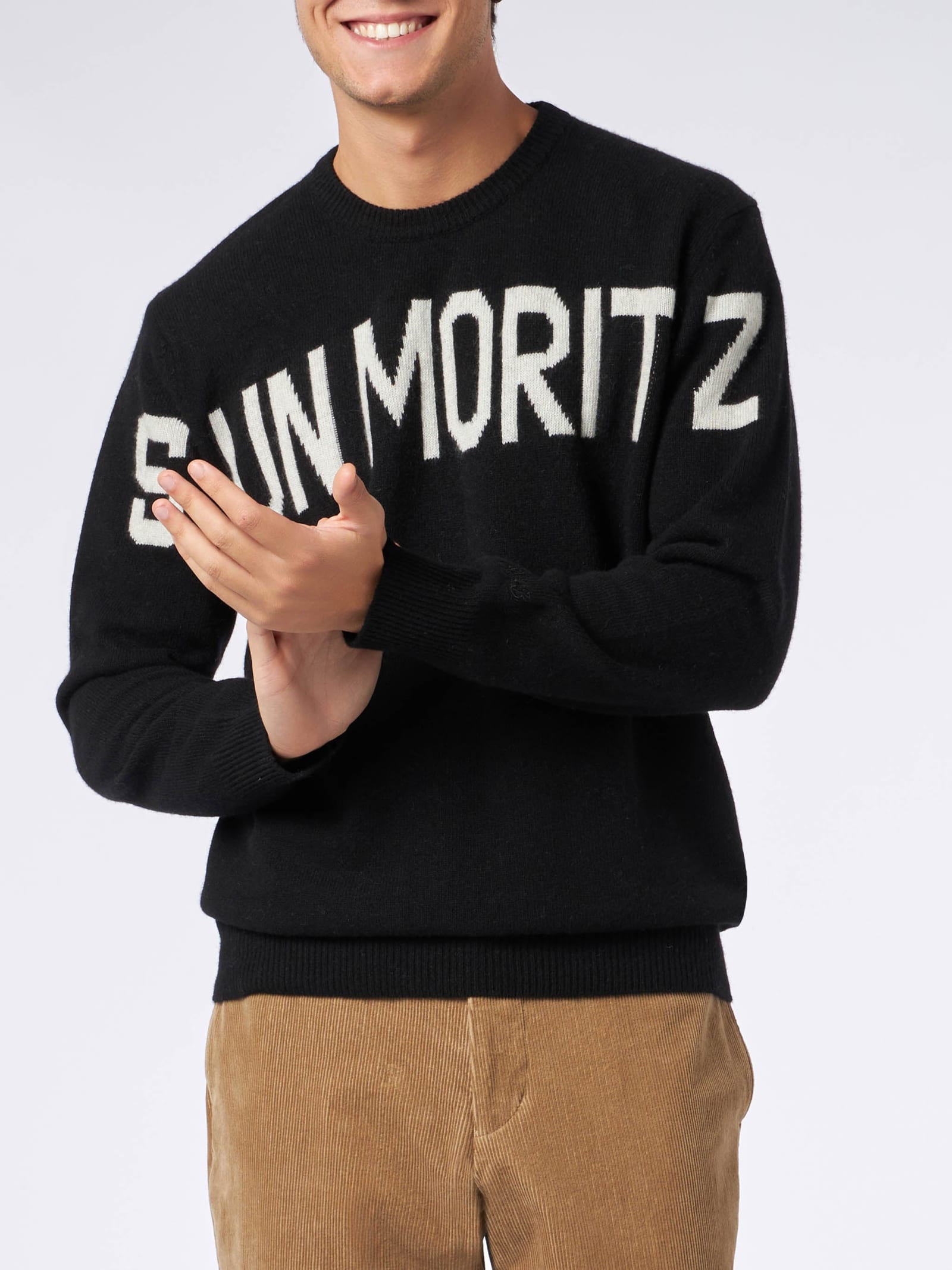 MC2 Saint Barth 男士Sun Moritz混纺羊绒衫