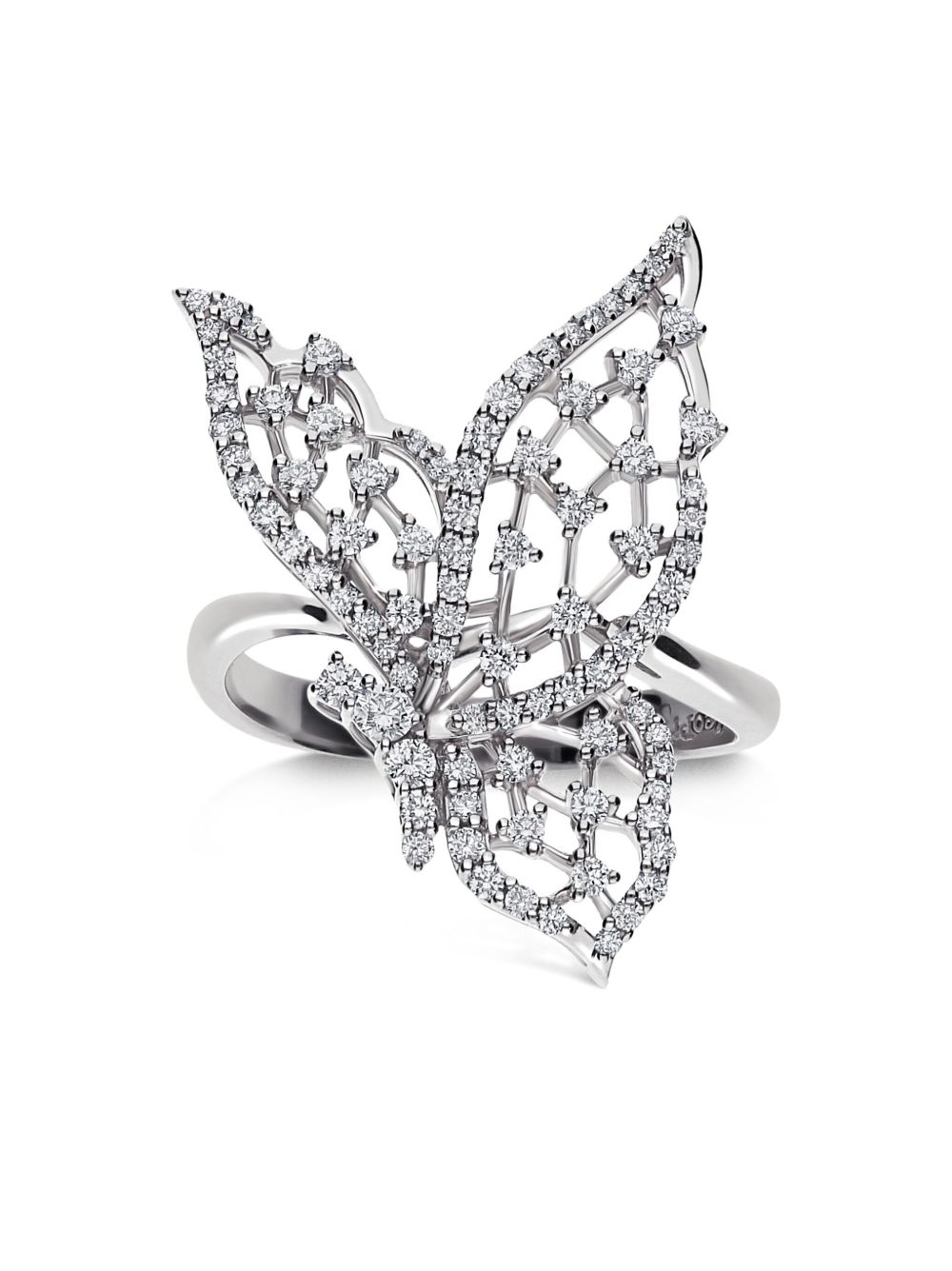 LEO PIZZO Light Wings 18K白金戒指 - 银色
