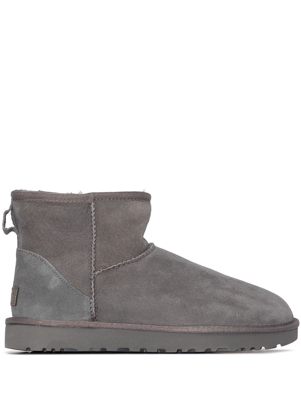 UGG Classic Mini II 人造皮毛一体及踝靴 - 灰色