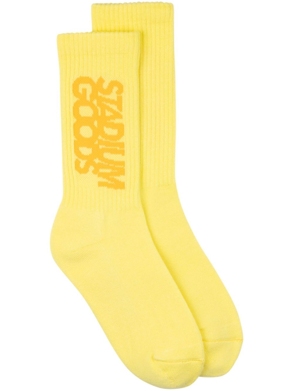 STADIUM GOODS® logo印花针织袜 - 黄色