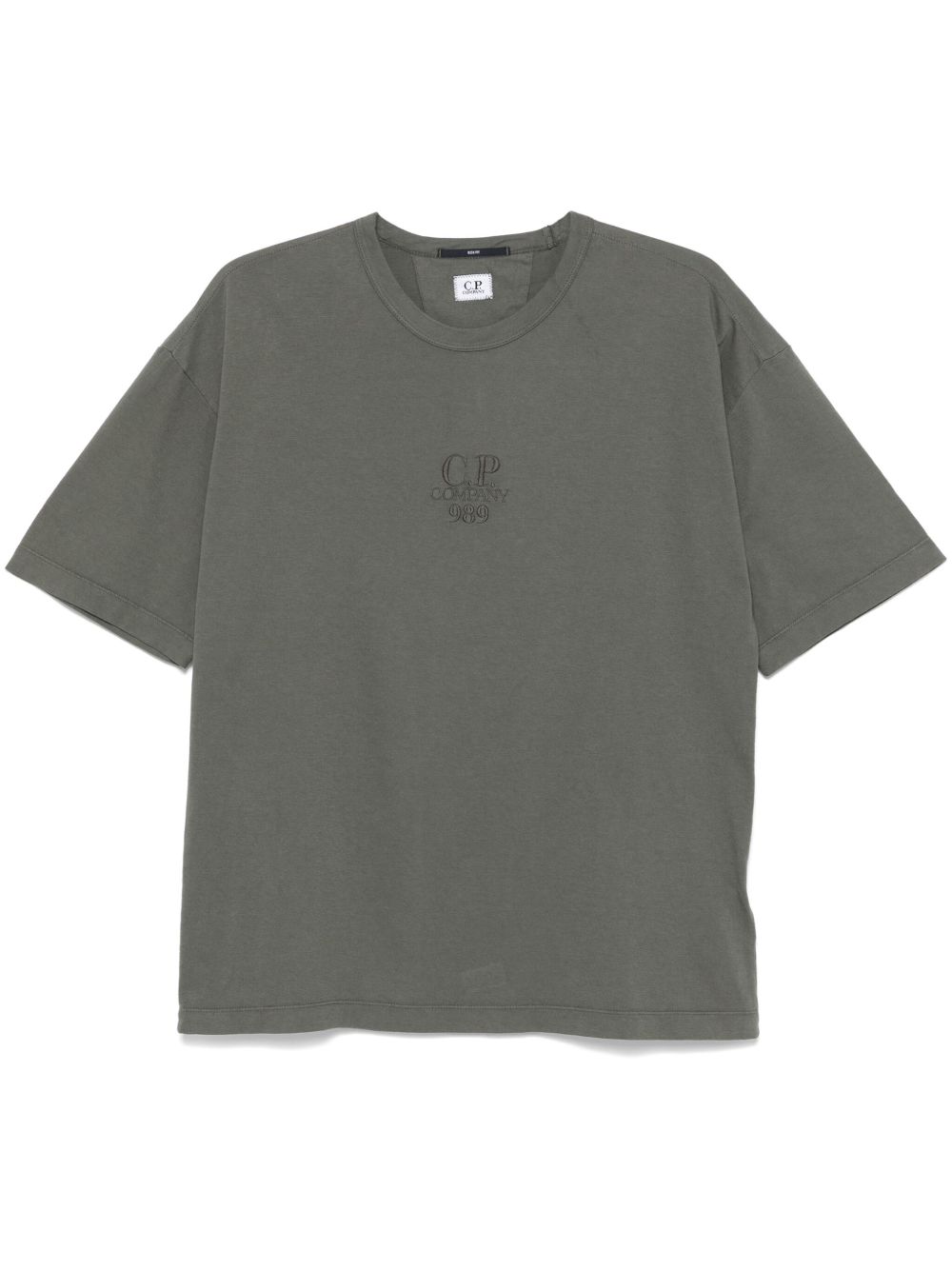 C.P. Company logo刺绣T恤 - 绿色