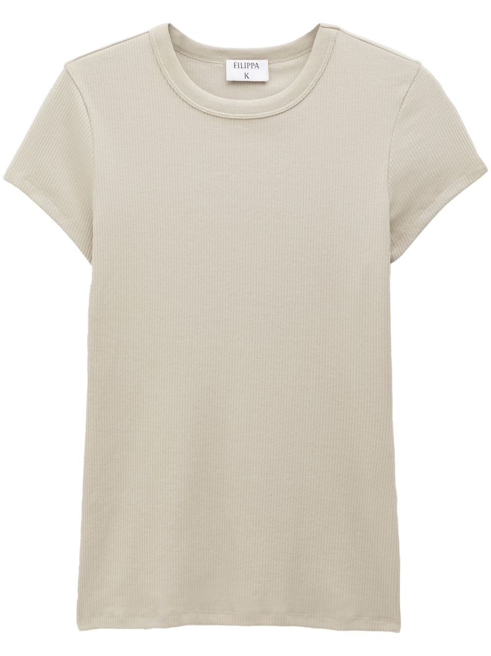 Filippa K 细罗纹棉混纺T恤 - 中性色