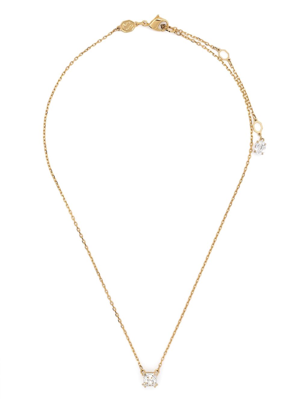 Swarovski Stilla 晶饰吊饰项链 - 金色