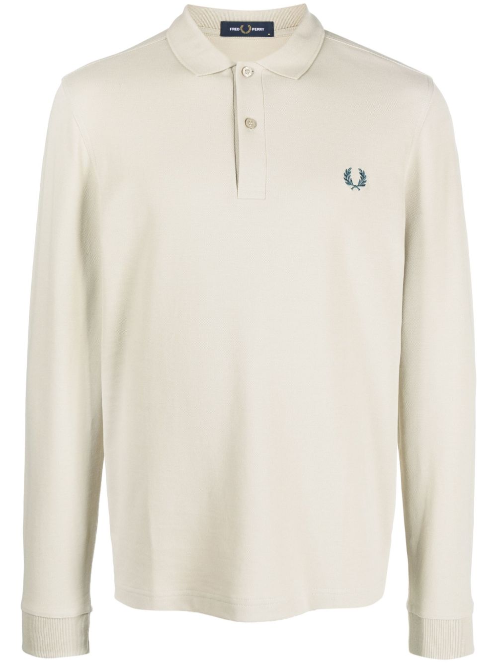 Fred Perry logo刺绣棉polo衫 - 中性色
