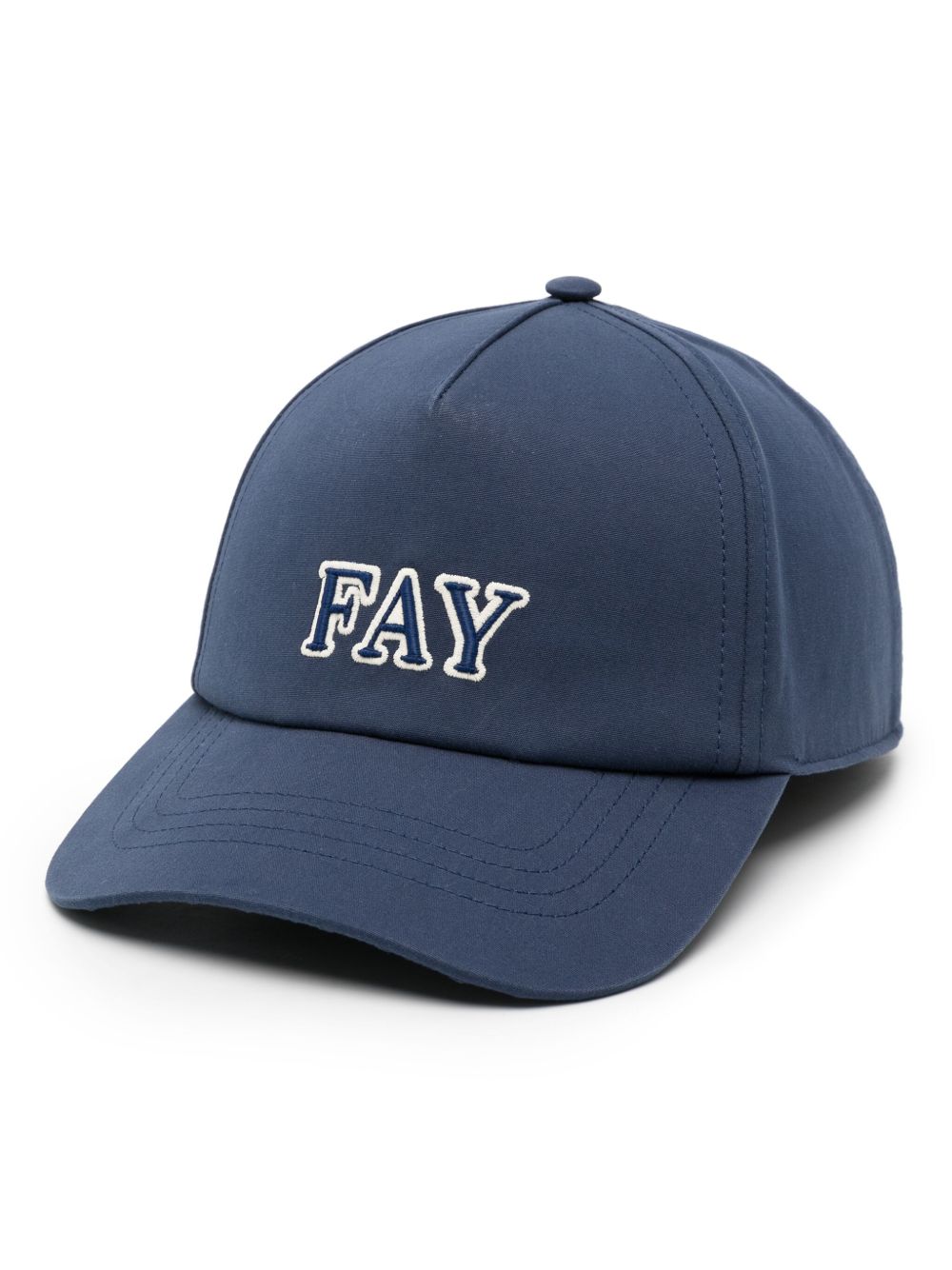 Fay logo刺绣棒球帽 - 蓝色