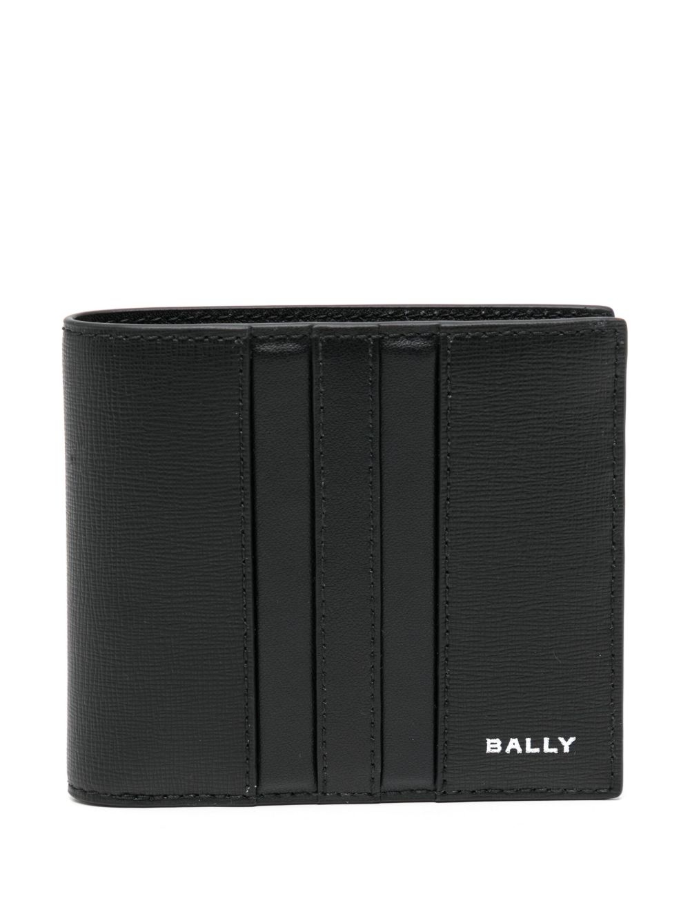 Bally 皮质对折钱包 - 黑色