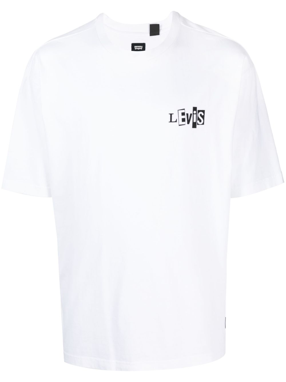 Levi's logo印花圆领T恤 - 白色