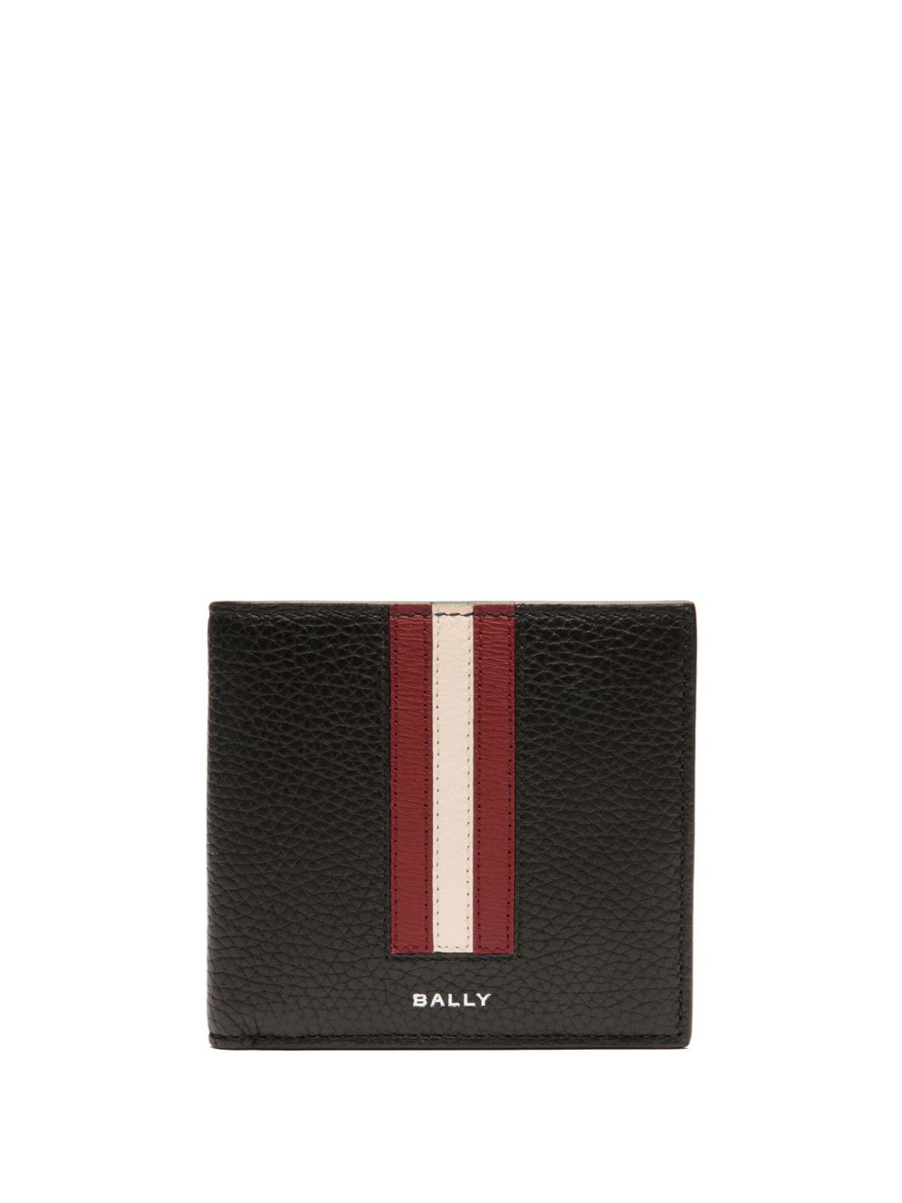 Bally logo标记皮质钱包 - 黑色