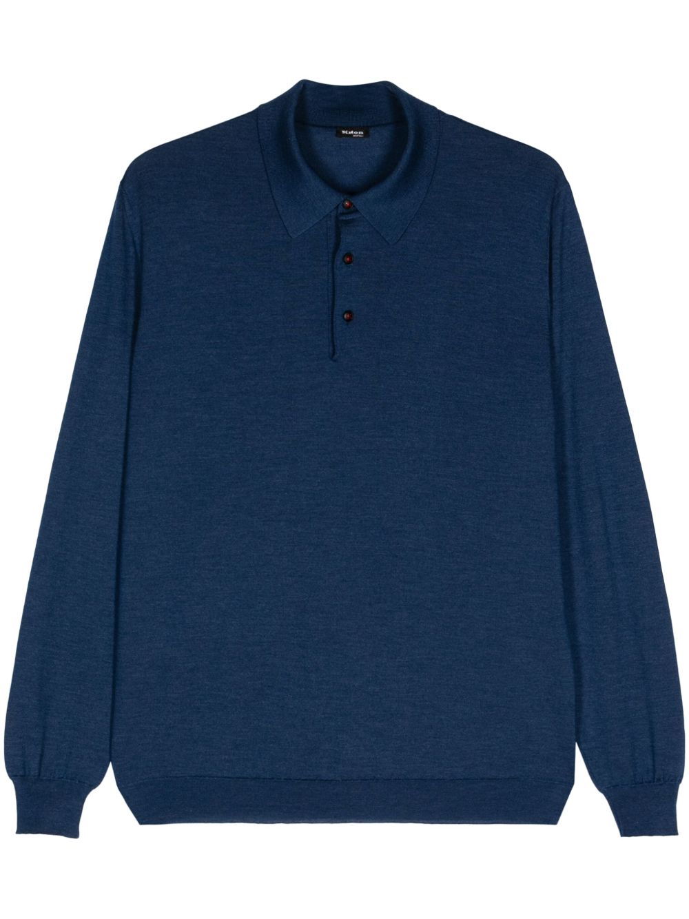 Kiton 密织polo衫 - 蓝色
