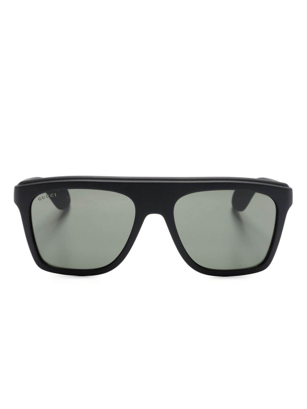 Gucci Eyewear Wayfarer 镜框太阳眼镜 - 黑色