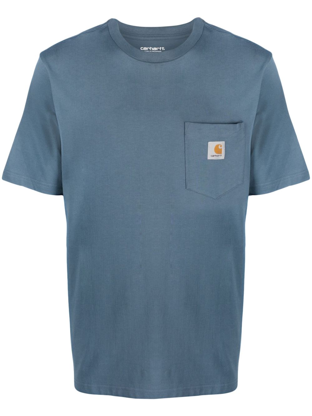 Carhartt WIP 棉标贴T恤 - 蓝色