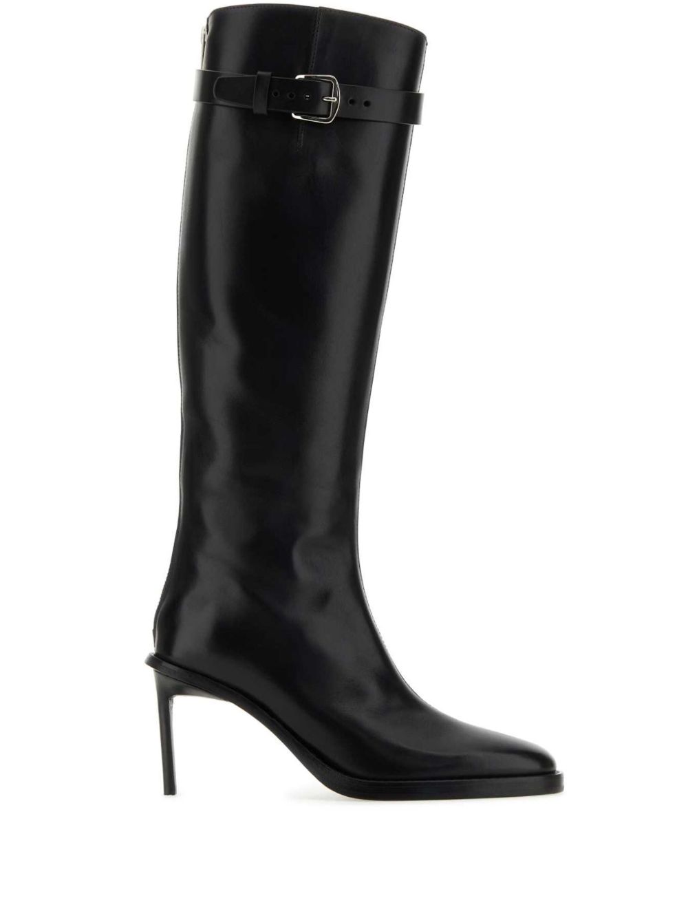 Ann Demeulemeester 皮质高跟短靴 - 黑色