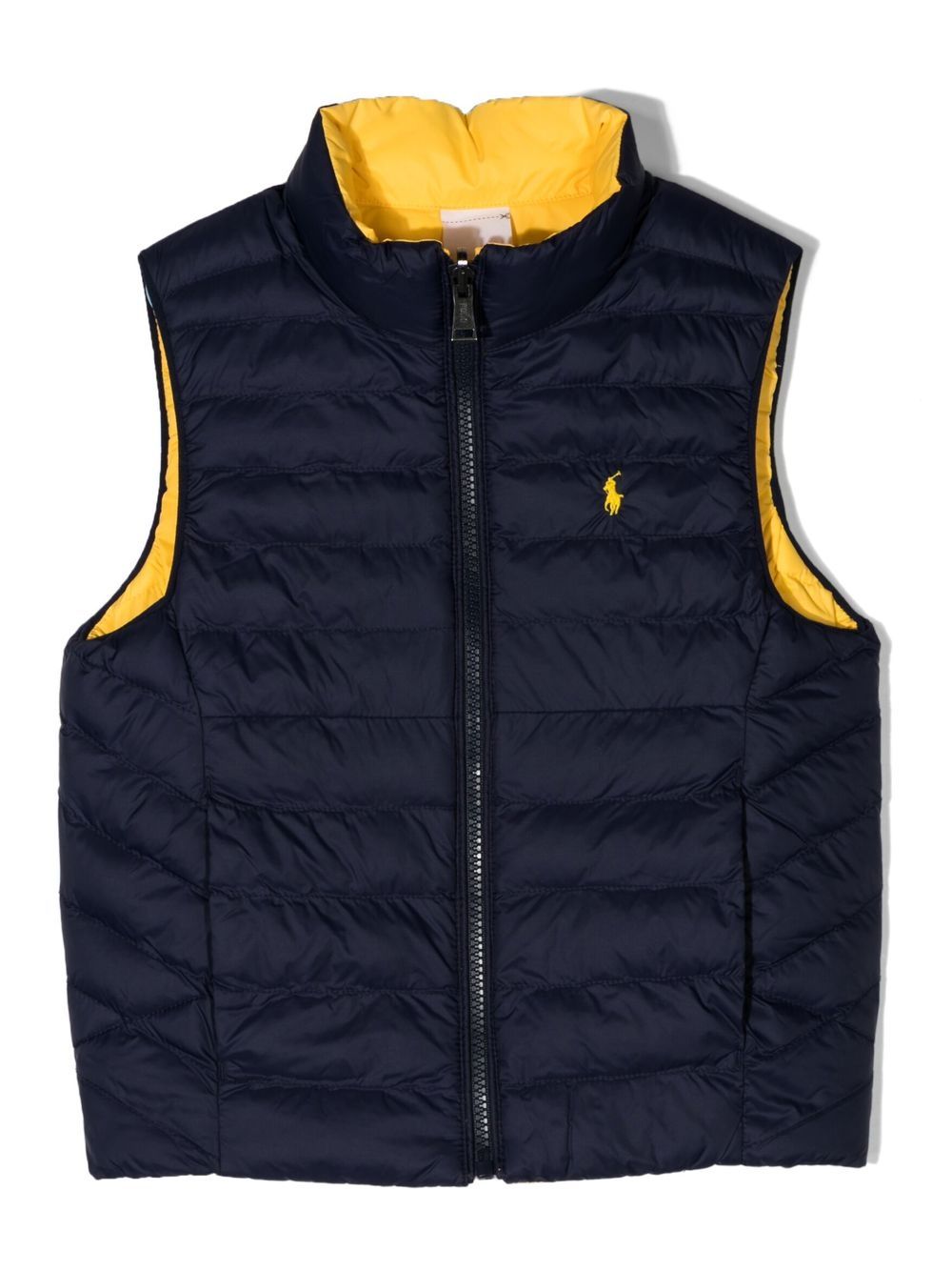 POLO RALPH LAUREN KIDS Terra logo刺绣双面马甲 - 蓝色