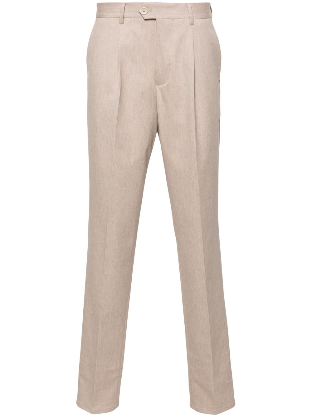 Brunello Cucinelli 褶饰细节长裤 - 中性色