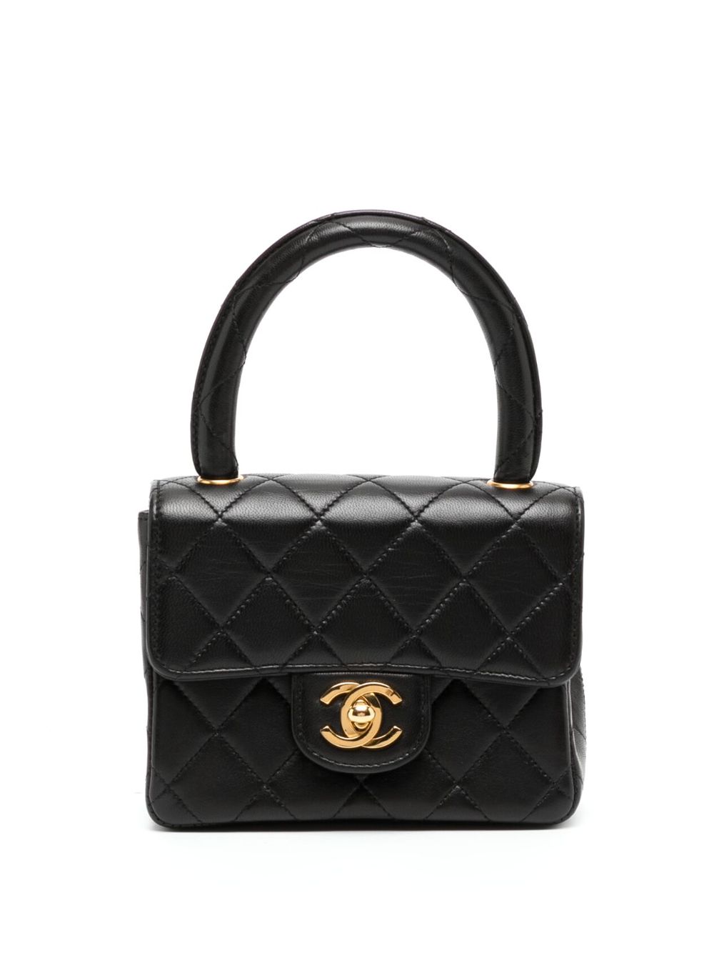 CHANEL Pre-Owned Classic Flap 迷你手提包（1990年代典藏款） - 黑色