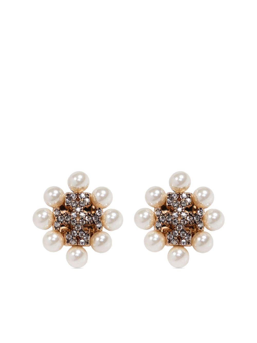 Tory Burch 晶饰耳环 - 金色
