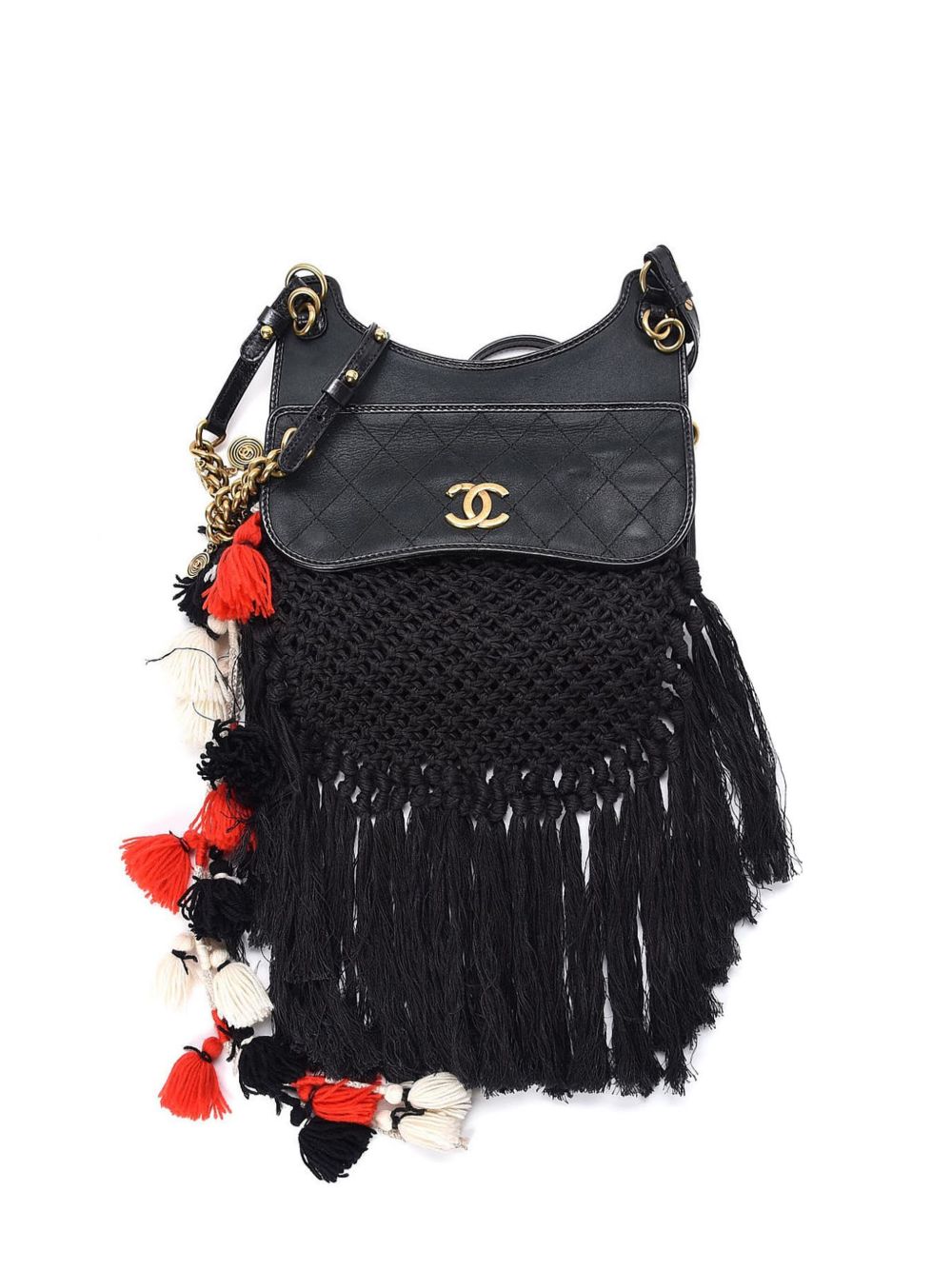 CHANEL Pre-Owned Dubai Resort 单肩包 - 黑色
