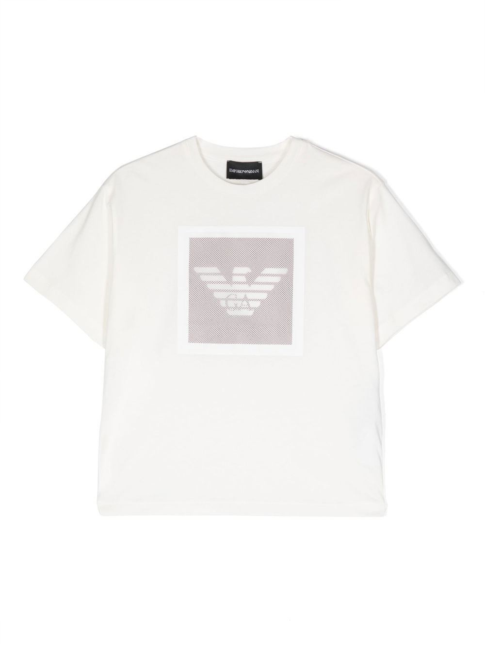 Emporio Armani Kids logo印花T恤 - 中性色