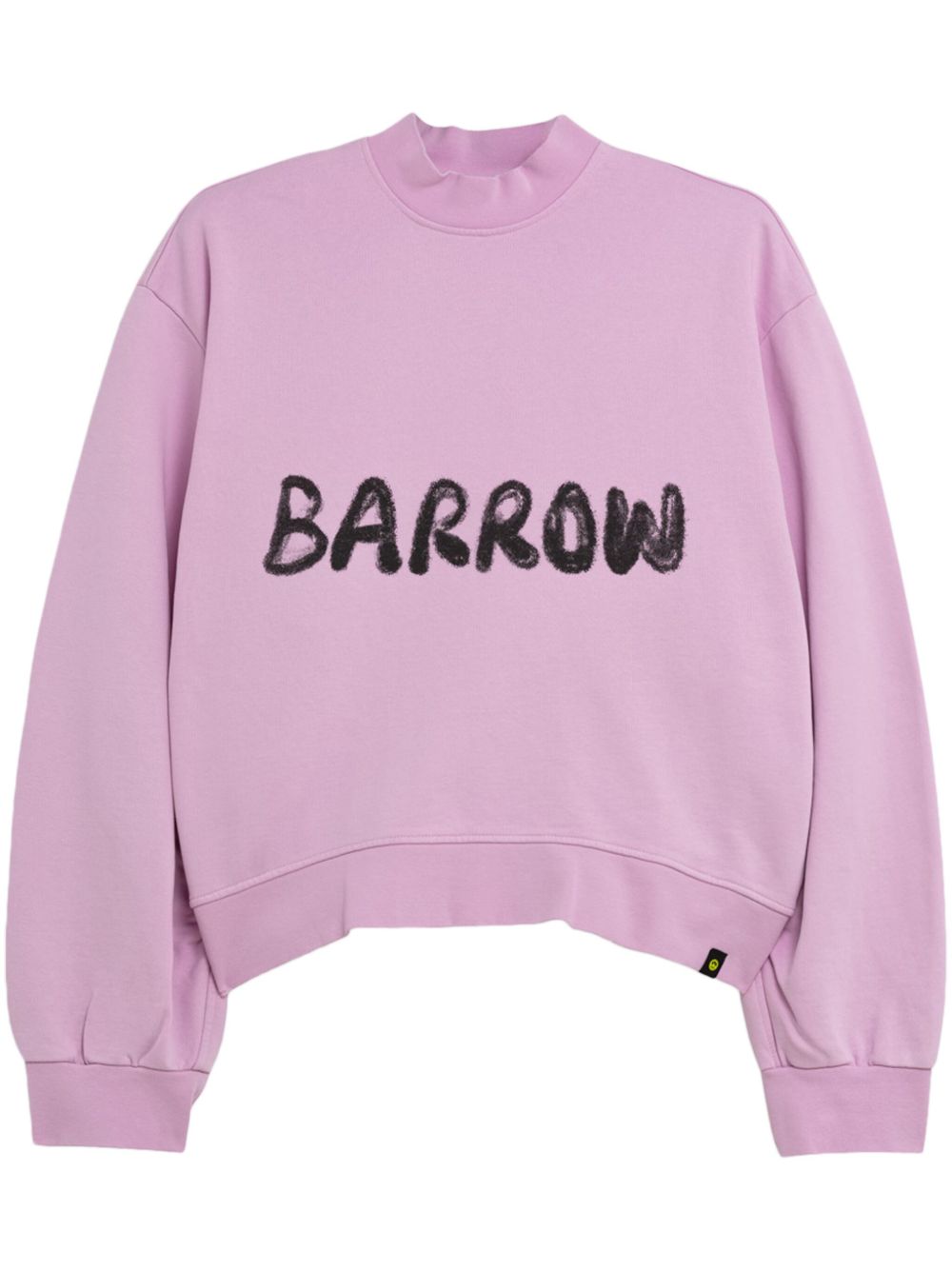 BARROW logo印花短款卫衣 - 粉色